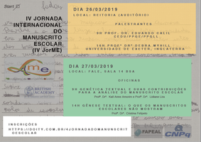 Ufal sedia 4ª Jornada Internacional do Manuscrito Escolar
