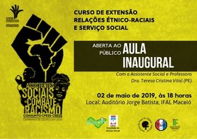 Curso de extensão em Relações Étnico-Raciais e Serviço Social realiza aula inaugural