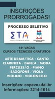 Prorrogadas inscrições para cursos da Escola Técnica de Artes