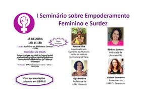 Ufal promove seminário sobre empoderamento feminino e surdez
