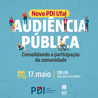 Audiência Pública acontecerá na sexta-feira (17), às 10h30, na Sala dos Conselhos Superiores.