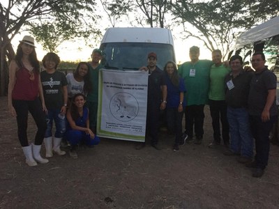 Equipe Grupequi durante atividades no estado da Bahia