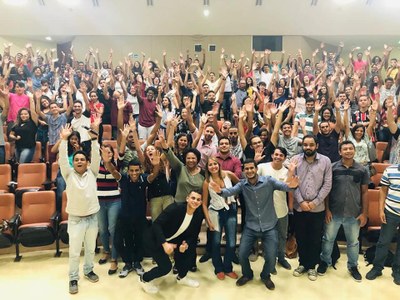 Participantes da aula inaugural na última segunda, 29 de abril | nothing