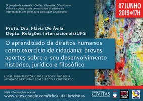 Projeto Civitas promove palestra sobre direitos humanos e cidadania