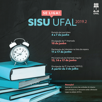 Ufal publica edital do Sisu 2019.2 com vagas para campi do interior
