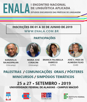 Abertas inscrições para Encontro Nacional de Linguística Aplicada