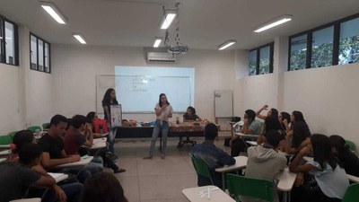 Oficina realizada para os alunos do Paespe