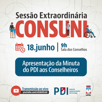 Sessão extraordinária do Consuni apresenta PDI 2019