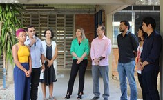 Inauguração de bloco na FAU. Foto: Janyelle Vieira
