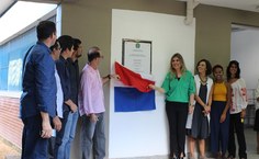 Inauguração de bloco na FAU. Foto: Janyelle Vieira