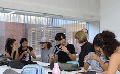 Inauguração de bloco na FAU. Foto: Janyelle Vieira