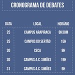 Ufal realiza primeiro debate entre candidatos a reitor
