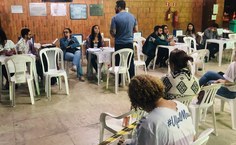 No hall da Reitoria, votaram docentes e técnicos do Campus