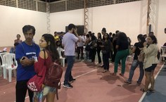 No Campus A.C. Simões, estudantes votaram em quadra coberta do Iefe.