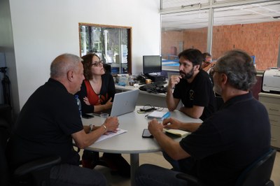 Direção executiva em reunião para início do Cogecom. Foto: Thiago Prado