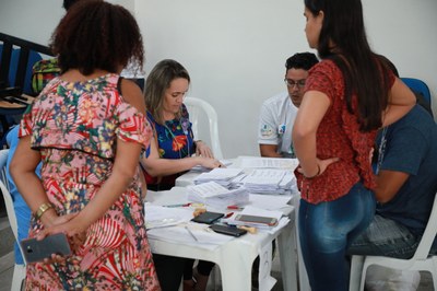 Apuração dos votos foi encerrada apenas às 21h30. Fotos: Thiago Prado.