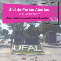 Ufal de Portas Abertas será realizado em outubro