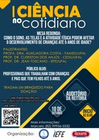 Ciência no Cotidiano debate sono, tempo de tela e atividades para crianças