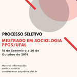 Edital de seleção para mestrado em Sociologia é lançado