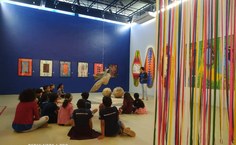 Visita de alunos à exposição da Pinacoteca na Galeria Sesc Arapiraca