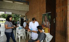 Novos estudantes foram convidados a participar de doação de sangue