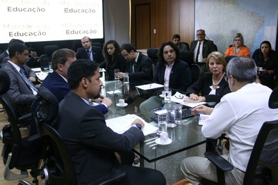 Reunião de gestores da Ufal no MEC. Foto: Gabriel Jabur | nothing