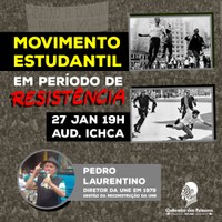 DCE organiza debate com ex-dirigente da reconstrução da UNE em 1979