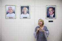 Reitora Valéria Correira  agradeceu às pessoas que compuseram a gestão e aos demais colaboradores. Foto: Renner Boldrino