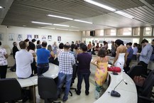 Participantes da cerimônia . Foto: Renner Boldrino