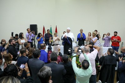 Solenidade contou com a presença de representantes de instituições alagoanas de ensino superior e dos Poderes Legislativo e Judiciário de Alagoas (Fotos: Renner Boldrino)