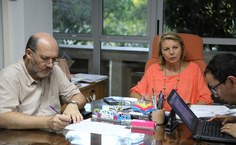 Reunião das equipes de transição. Foto: Thiago Prado