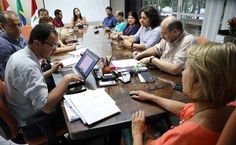 Reunião das equipes de transição. Foto: Thiago Prado