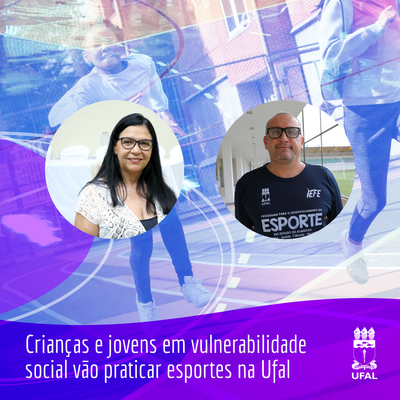 Professora Leonéa Santiago, diretora do Iefe, e Pedro Balikian, gerente de Esporte da Proest