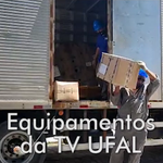 Técnicos da EBC e da Fase Engenharia começam a instalar torre da TV Ufal