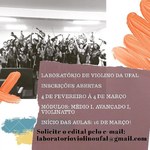 Inscrições abertas para Laboratório de Violino da Ufal
