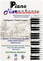 Pianista Daniel Lemos promove recital e palestra na ETA