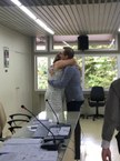 Vice-reitora cumprimenta novo diretor do Campus Arapiraca, professor Arnaldo Tenório