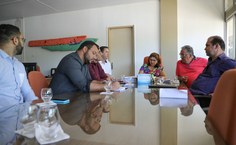 Reunião no gabinete da vice-reitora