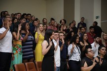 Fornandos fazem no momento do juramento (Foto Thiago Prado)