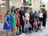 Jacob e sua família que veio prestigiá-lo