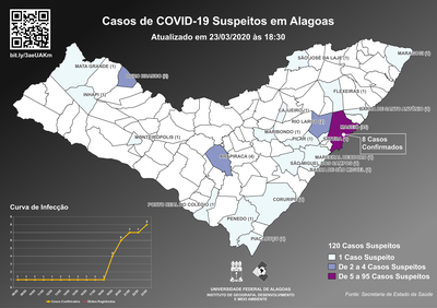 Mapa feito pelo IGDEMA com informações divulgadas pela imprensa