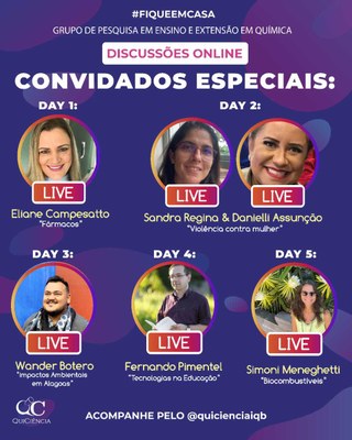 Lives acontecem sempre às 20h a partir de amanhã (24)