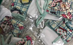 Máscaras doadas aos pacientes do HU