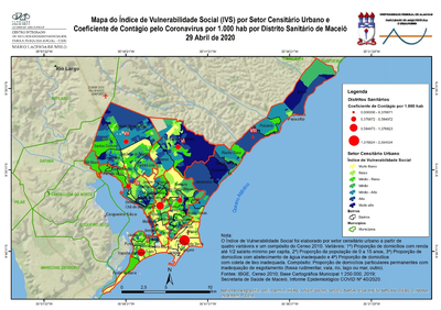 Mapa do Índice de Vulnerabilidade Social