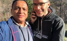 Carlos Jacinto e Daniel Jaque orientadores de Harrison no doutorado