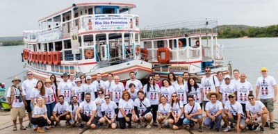 Pesquisadores durante Expedição do Rio São Francisco em 2019