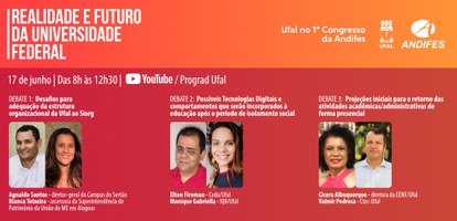 Ufal promove eventos virtuais na programação do 1º Congresso da Andifes