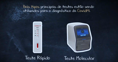 Vídeo sobre teste rápido e RT-PCR
