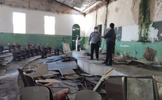 Obras iniciadas no auditório