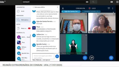 Reunião virtual do Consuni